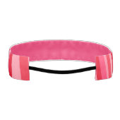 サイケデリックハート書道スクリプト名Pinks アスレチックヘッドバンド (裏面)