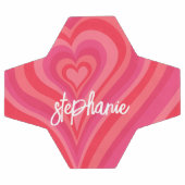 サイケデリックハート書道スクリプト名Pinks サッカーボール (フラット)