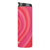 サイケデリックハート書道スクリプト名Pinks タンブラー (回転右)