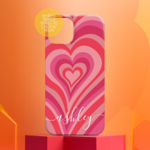 サイケデリックハート書道スクリプト名Pinks