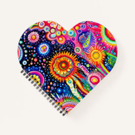 サイケデリックハート ノートブック