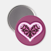 サイケデリックハート マグネット (正面/裏面)