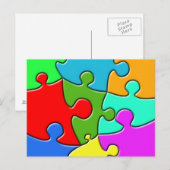 サイケデリックパズル ポストカード (正面/裏面)