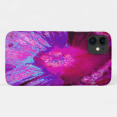 サイケデリックパープルとマゼンタのハイビスカスの花 Case-Mate iPhoneケース (裏面(横))