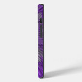 サイケデリックパープルフラワー抽象フラクタルアート Case-Mate iPhoneケース (裏面 / 左)