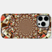 サイケデリックビジョン | アースカラーの抽象画ブラウン系 Case-Mate iPhoneケース (裏面 (横))