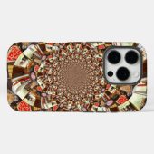 サイケデリックビジョン | 土色のブラウンの抽象画 Case-Mate iPhoneケース (裏面 (横))