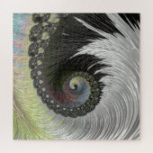 サイケデリックファンタジースパイラルGroovyフラクタルアート ジグソーパズル (横)