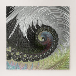 サイケデリックファンタジースパイラルGroovyフラクタルアート ジグソーパズル