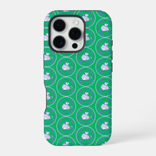 サイケデリックポッサムiPhoneケース iPhoneケース (裏面)