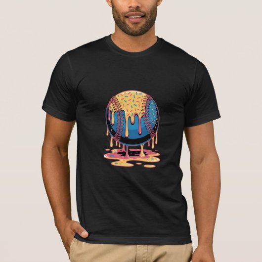 サイケデリックメルトベースボール Tシャツ (正面)
