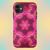 サイケデリック万華鏡のように千変万化するパターン花紅緑 Case-Mate iPhoneケース