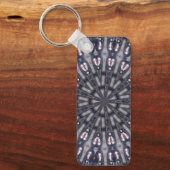サイケデリック万華鏡のように千変万化するパターン/神秘的な記憶 キーホルダー (正面)