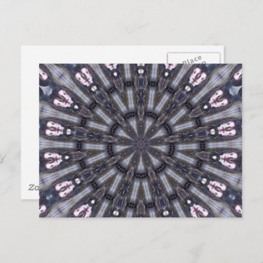 サイケデリック万華鏡のように千変万化するパターン/神秘的な記憶 ポストカード (正面/裏面)