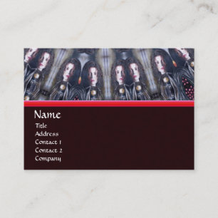 サイケデリック万華鏡のように千変万化するパターン/神秘的メモリーズモノグラム 名刺