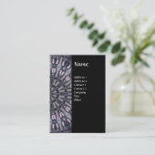 サイケデリック万華鏡のように千変万化するパターン/神秘的メモリーズモノグラム 名刺 (スタンド正面)