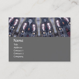 サイケデリック万華鏡のように千変万化するパターン/神秘的メモリーズモノグラム 名刺