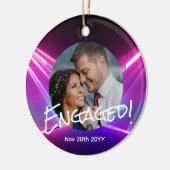 サイケデリック写真クリスマスデコレーションネオンモダン セラミックオーナメント (左)