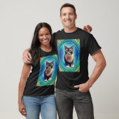 サイケデリック子猫 ネコ風1 Tシャツ (ユニセックス)