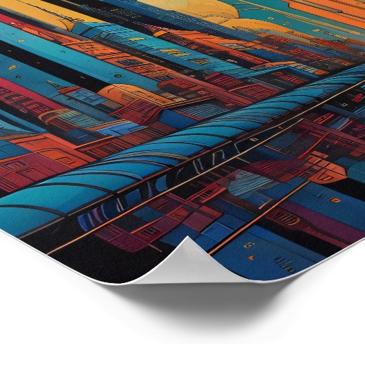 サイケデリック市 ポスター (角)