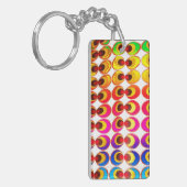 サイケデリック布 キーホルダー (正面左)