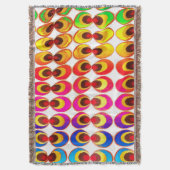 サイケデリック布 スローブランケット (正面縦)