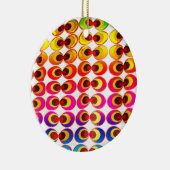 サイケデリック布 セラミックオーナメント (右)