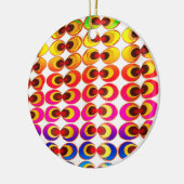 サイケデリック布 セラミックオーナメント (左)