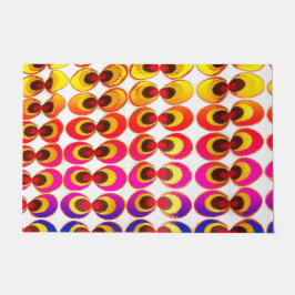 サイケデリック布 ドアマット