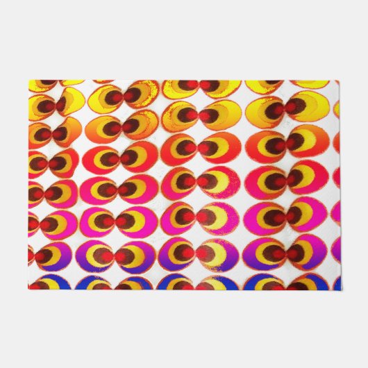 サイケデリック布 ドアマット (正面)