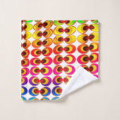 サイケデリック布 バスタオルセット (ウォッシュタオル)