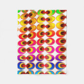 サイケデリック布 フリースブランケット (正面)