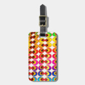 サイケデリック布 ラゲッジタグ (正面縦)