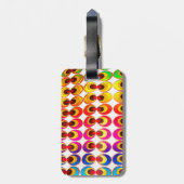 サイケデリック布 ラゲッジタグ (裏面縦)