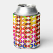 サイケデリック布 缶クーラー (缶正面)