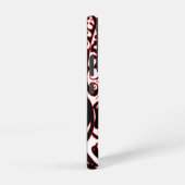 サイケデリック幽霊-白黒と赤 SAMSUNG GALAXYケース (右側面)