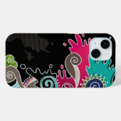 サイケデリック抽象カラフルiPhone 15ケース Case-Mate iPhoneケース (裏面 (横))