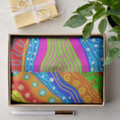 サイケデリック抽象芸術ティッシュペーパー 薄葉紙 (ギフト)