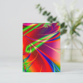 サイケデリック抽象芸術図形： ポストカード (スタンド正面)