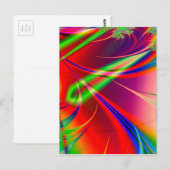 サイケデリック抽象芸術図形： ポストカード (正面/裏面)