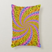 サイケデリック抽象芸術渦型アクセント枕 アクセントクッション (正面(垂直))