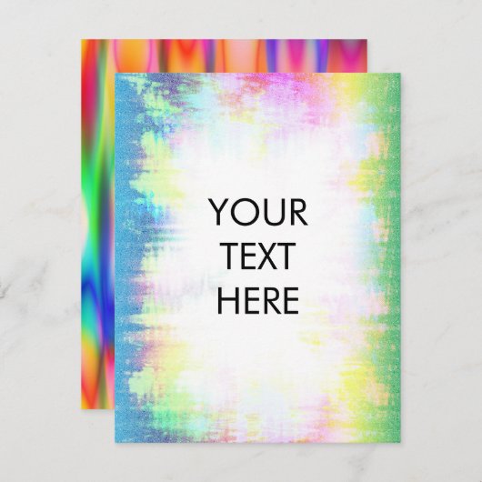 サイケデリック抽象芸術空白のカード シーズンカード (正面/裏面)