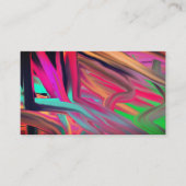 サイケデリック抽象芸術色トンネル 名刺 (正面)