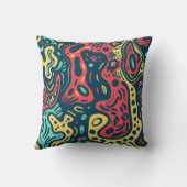 サイケデリック抽象芸術 クッション (裏面)