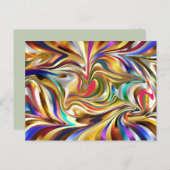 サイケデリック抽象芸術 ポストカード (正面/裏面)