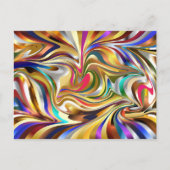 サイケデリック抽象芸術 ポストカード (正面)