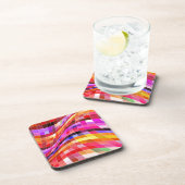 サイケデリック正方形 コースター (右側)
