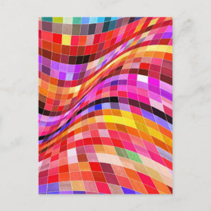 サイケデリック正方形 ポストカード