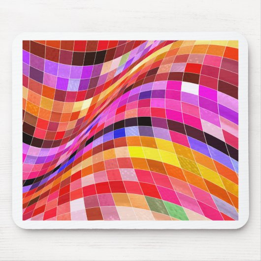 サイケデリック正方形 マウスパッド (正面)