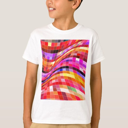 サイケデリック正方形 Tシャツ (正面)